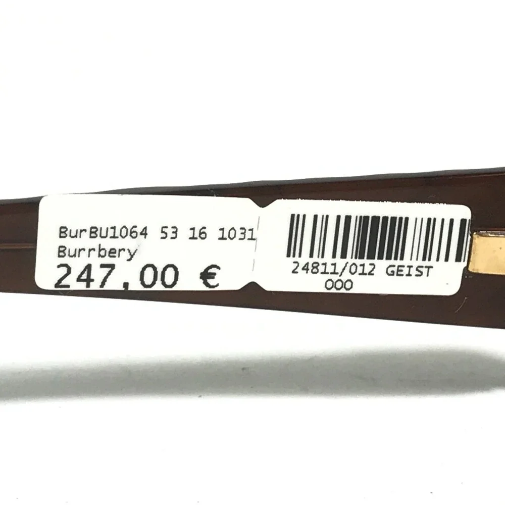 Burberry B1064 1031 Eyeglasses Frames Brown Checkered Square Full Rim 53-16-130
